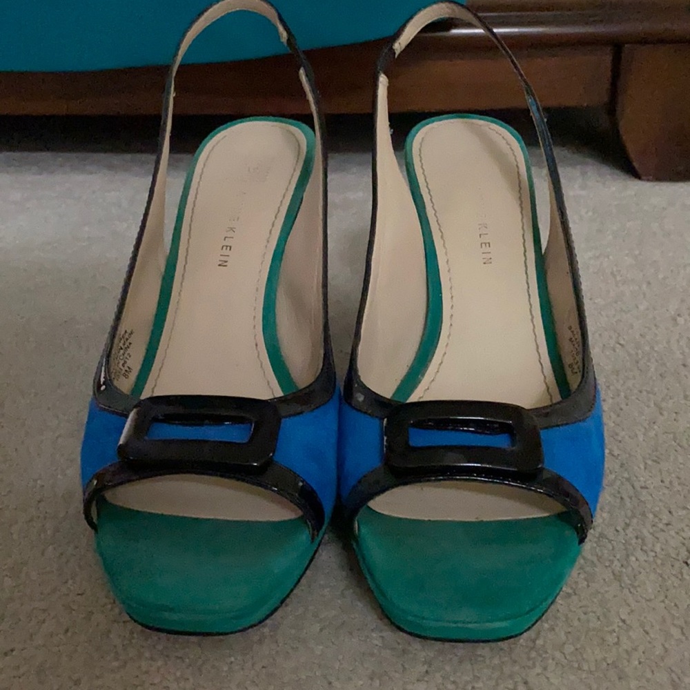 Anne Klein sling backs. Size 8. Leather upper